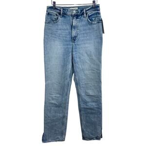 Abercrombie & Fitch The '90s Straight Ultra High Rise Blue Denim Jeans Size 28 6